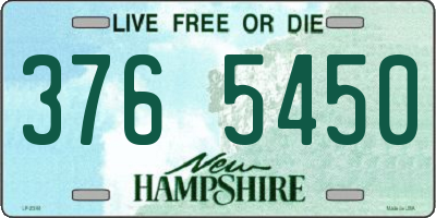 NH license plate 3765450
