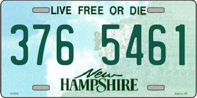 NH license plate 3765461