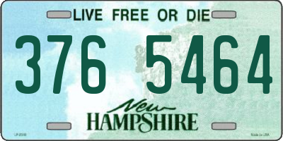 NH license plate 3765464