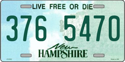 NH license plate 3765470
