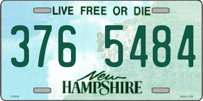 NH license plate 3765484
