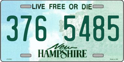 NH license plate 3765485