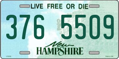 NH license plate 3765509
