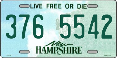 NH license plate 3765542