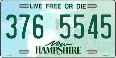 NH license plate 3765545