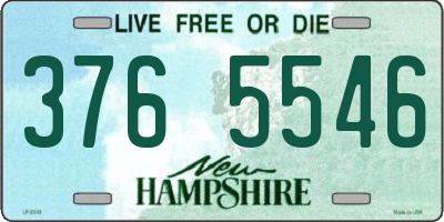 NH license plate 3765546