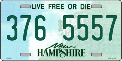 NH license plate 3765557