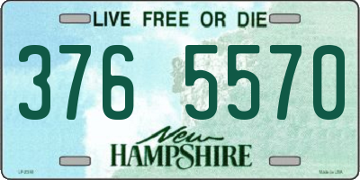 NH license plate 3765570