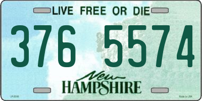 NH license plate 3765574