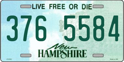 NH license plate 3765584