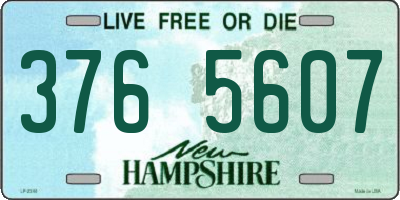 NH license plate 3765607