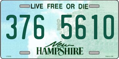 NH license plate 3765610