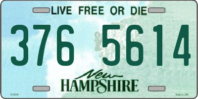 NH license plate 3765614