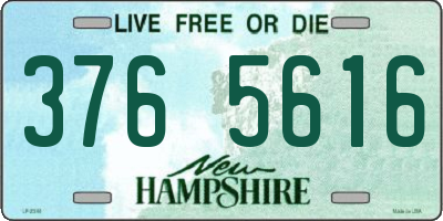 NH license plate 3765616