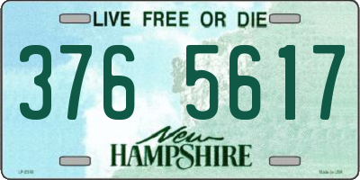 NH license plate 3765617