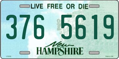 NH license plate 3765619