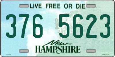 NH license plate 3765623
