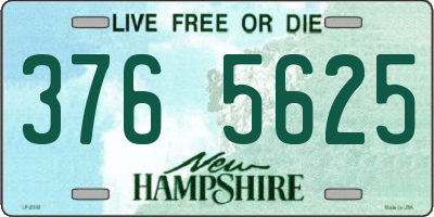 NH license plate 3765625