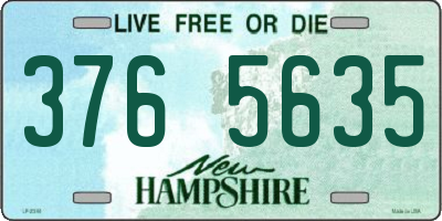 NH license plate 3765635