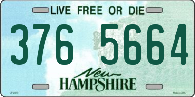 NH license plate 3765664