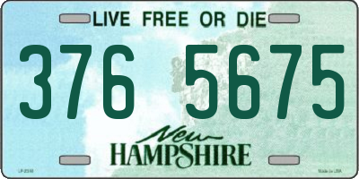 NH license plate 3765675