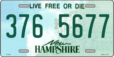 NH license plate 3765677
