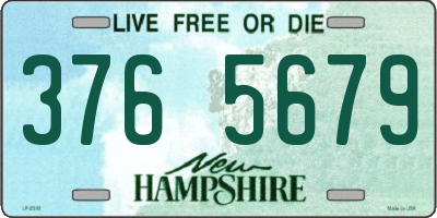 NH license plate 3765679