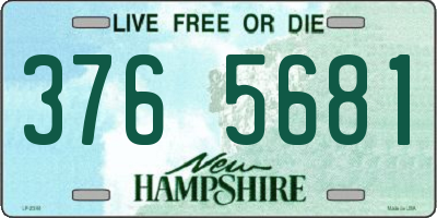 NH license plate 3765681