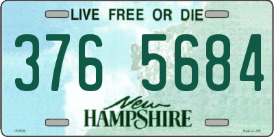 NH license plate 3765684