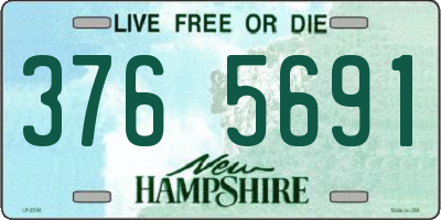 NH license plate 3765691