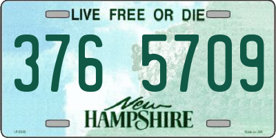 NH license plate 3765709
