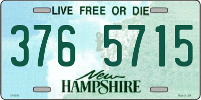 NH license plate 3765715