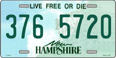 NH license plate 3765720
