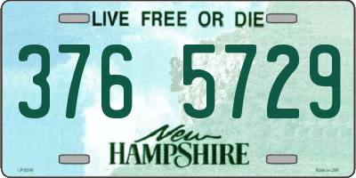 NH license plate 3765729