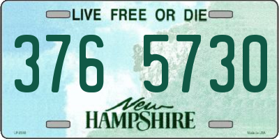 NH license plate 3765730