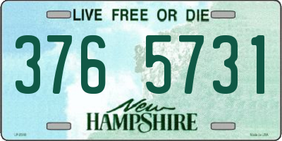 NH license plate 3765731