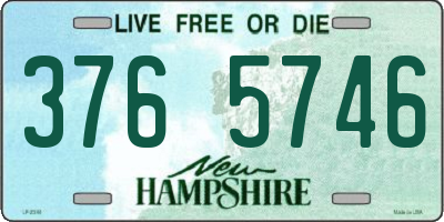 NH license plate 3765746