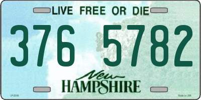NH license plate 3765782