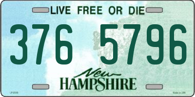 NH license plate 3765796