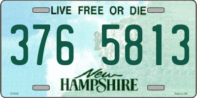 NH license plate 3765813