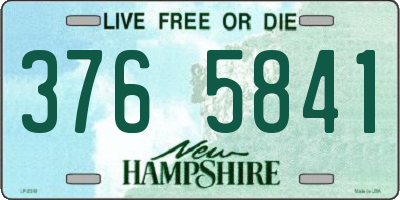 NH license plate 3765841