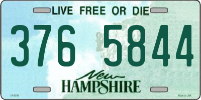 NH license plate 3765844