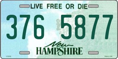 NH license plate 3765877