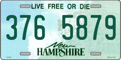 NH license plate 3765879