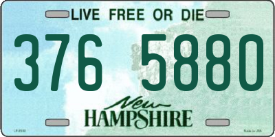 NH license plate 3765880