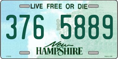 NH license plate 3765889