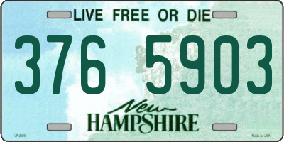 NH license plate 3765903