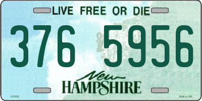 NH license plate 3765956