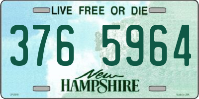 NH license plate 3765964