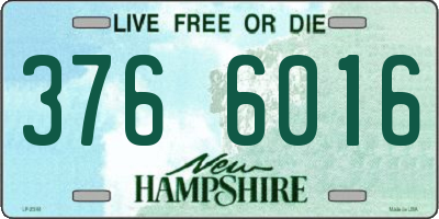 NH license plate 3766016